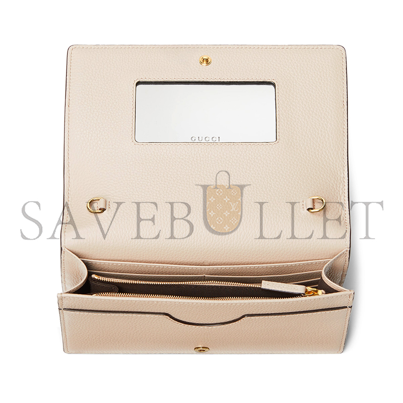 GUCCI GG MARMONT BI-COLOR WALLET ON CHAIN 497985 (20*12.5*4cm) 
